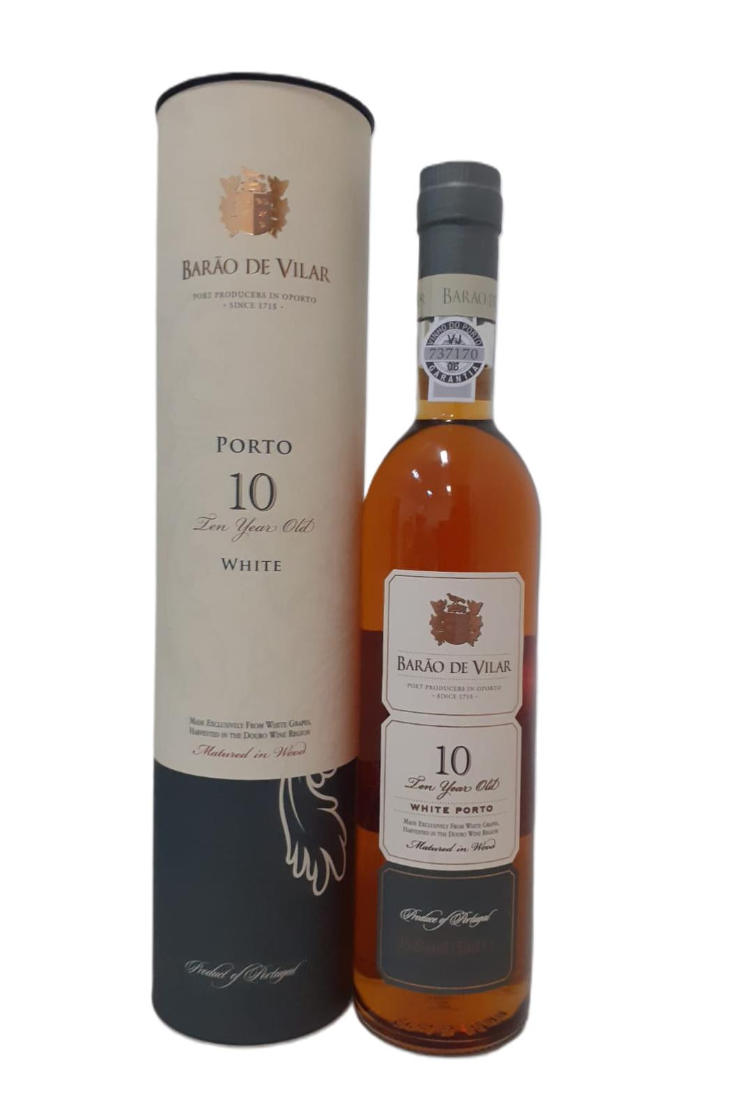 Garrafa Porto Branco 10 Anos Barão de Vilar 50cl envelhecido
