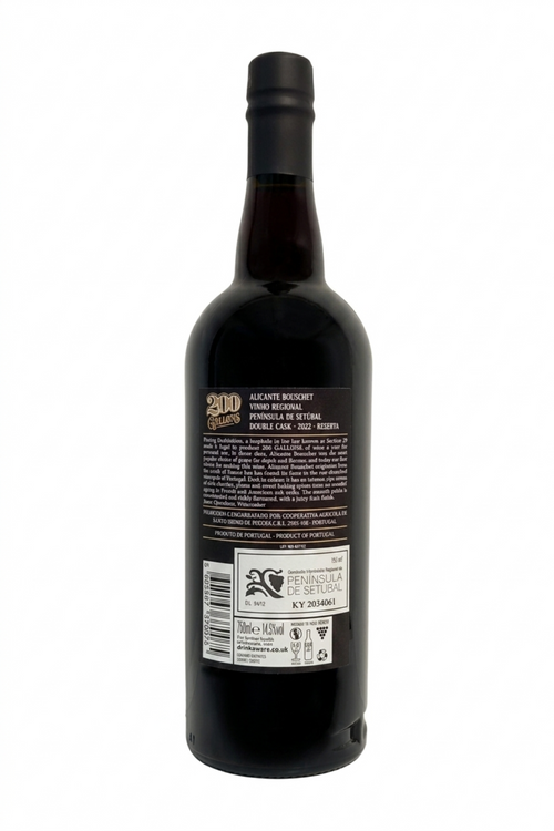 200 Gallons Alicante Bouschet Reserva 2022 – Vinho Tinto, Península de Setúbal, Portugal