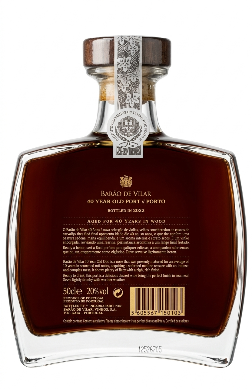 Barão de Vilar Porto 40 Anos - Garrafa Calisto