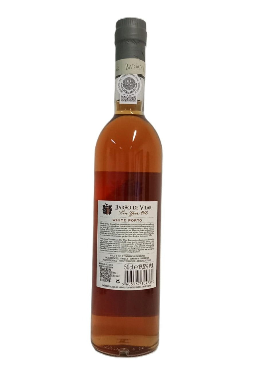 Contra-rótulo Porto Branco 10 Anos notas aromáticas
