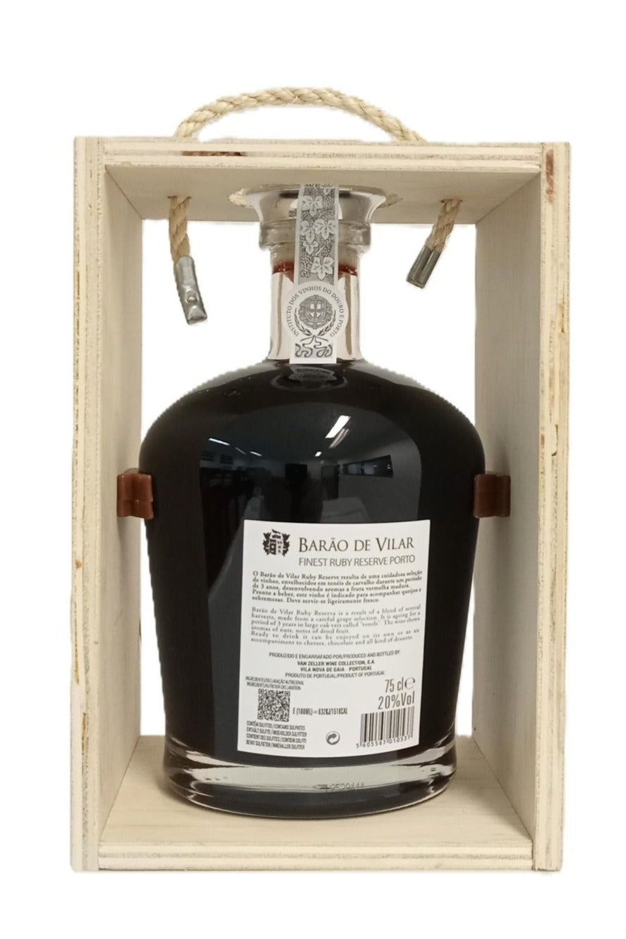 Contra-rótulo Porto Ruby Reserva Barão de Vilar
