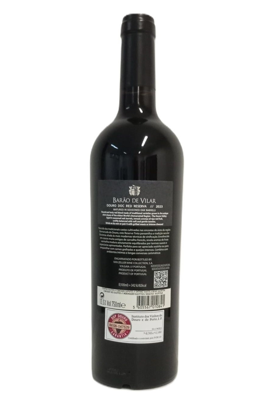 Contra-rótulo Barão de Vilar Reserva Tinto 2023
