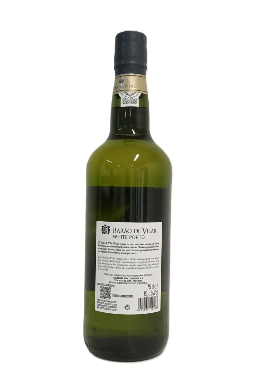 Contra-rótulo Porto Branco Barão de Vilar notas cítricas
