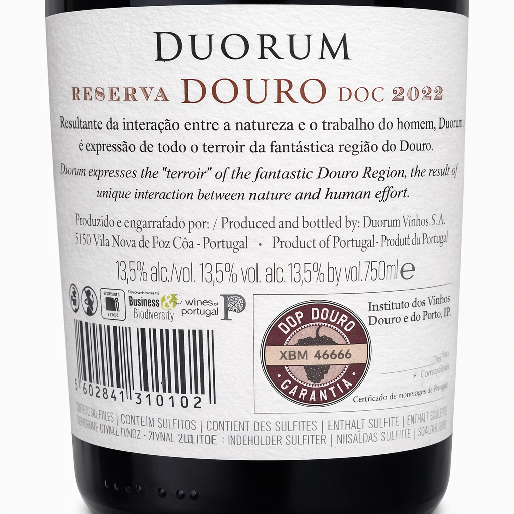 Vinhas xistosas Douro Superior Duorum Reserva 2022 field blend castas tradicionais
