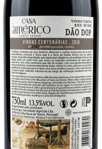 Casa Américo, Vinhas Centenárias, 2018