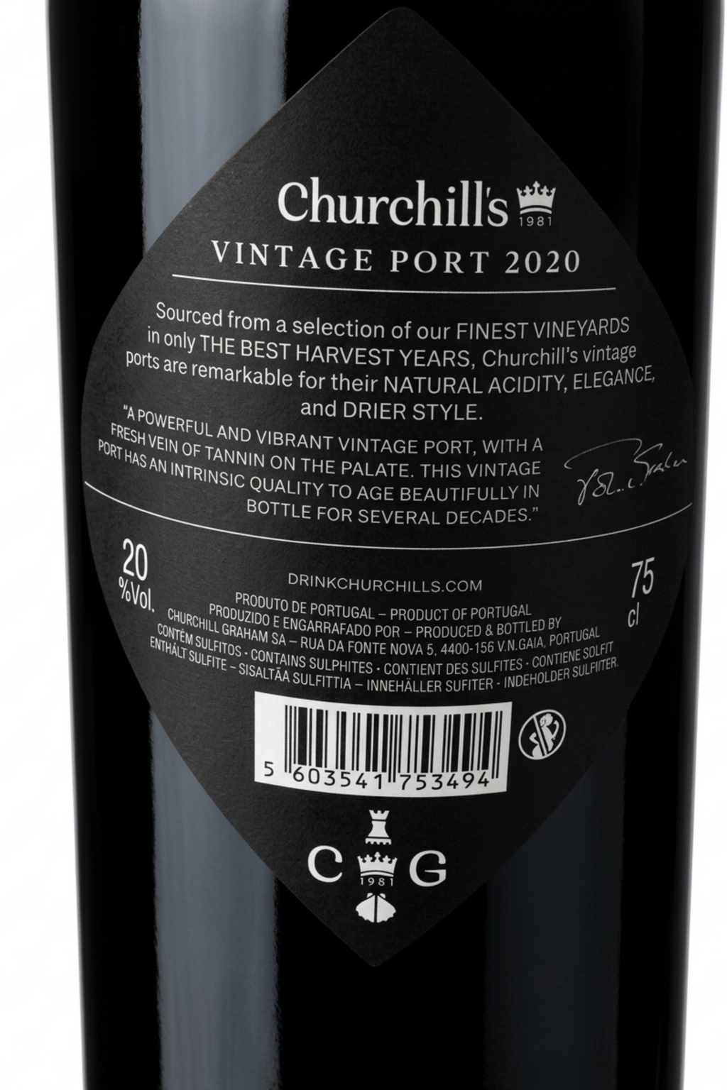 Vinho do Porto Vintage Churchill 2020