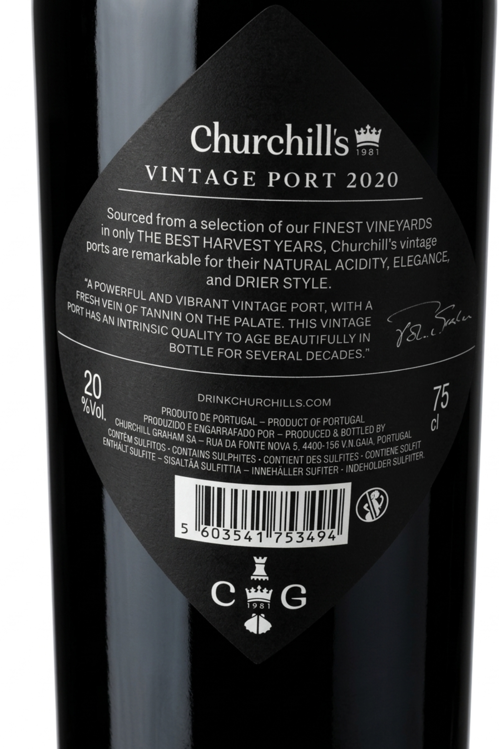 Vinho do Porto Vintage Churchill 2020