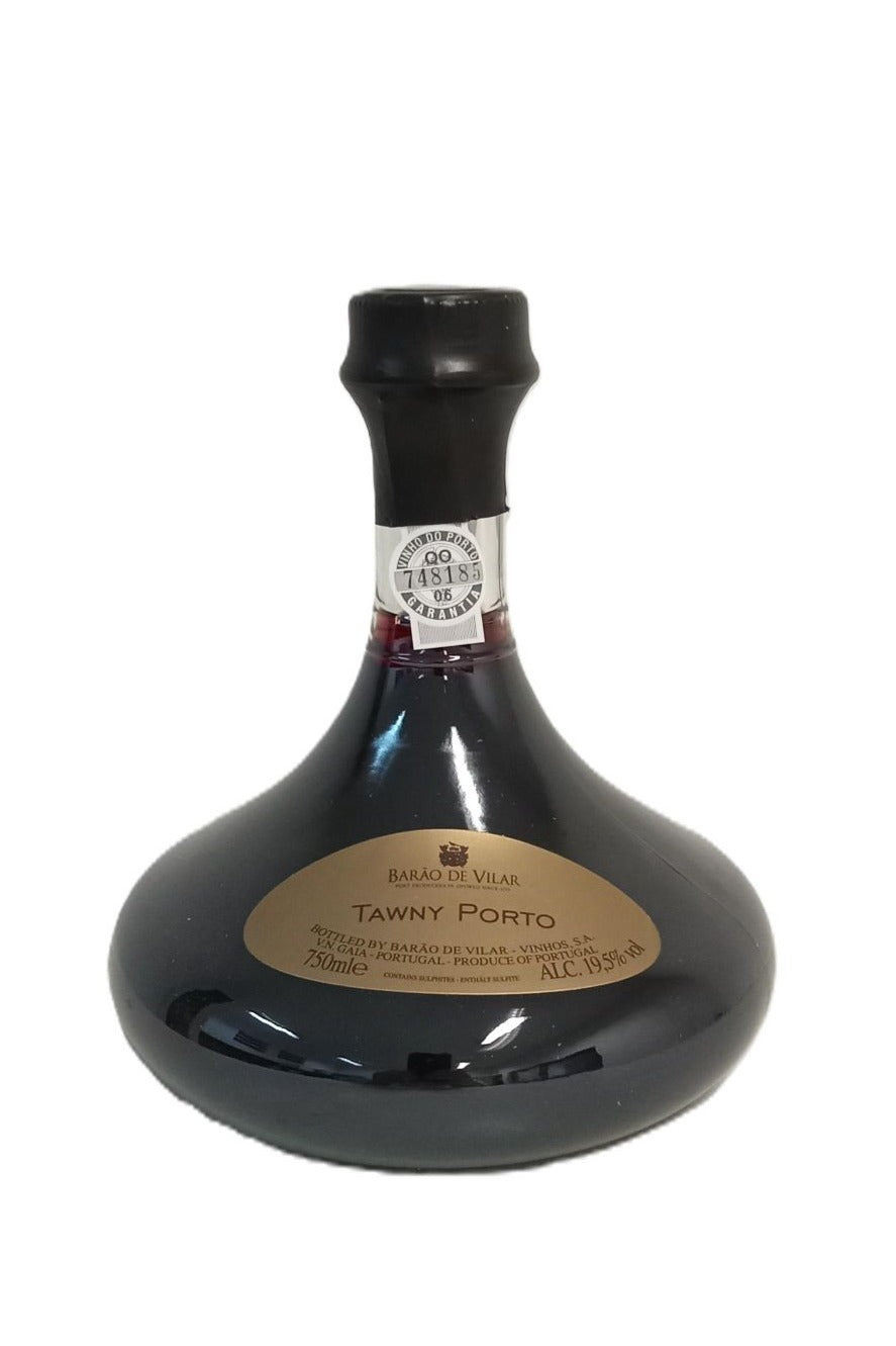 Decanter Porto Tawny Reserva Barão de Vilar presente premium
