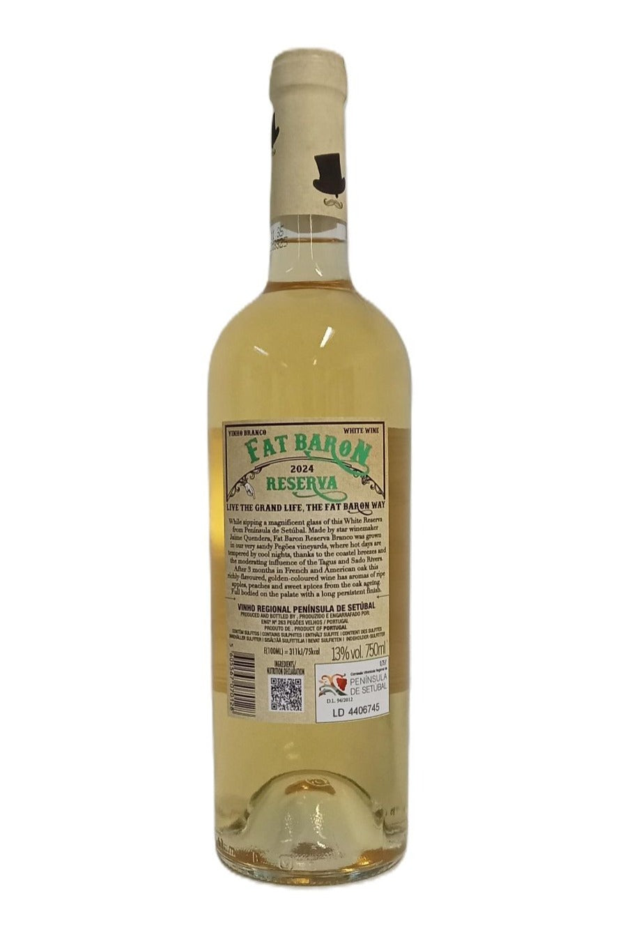 Contra-rótulo Fat Baron Reserva Branco 2024
