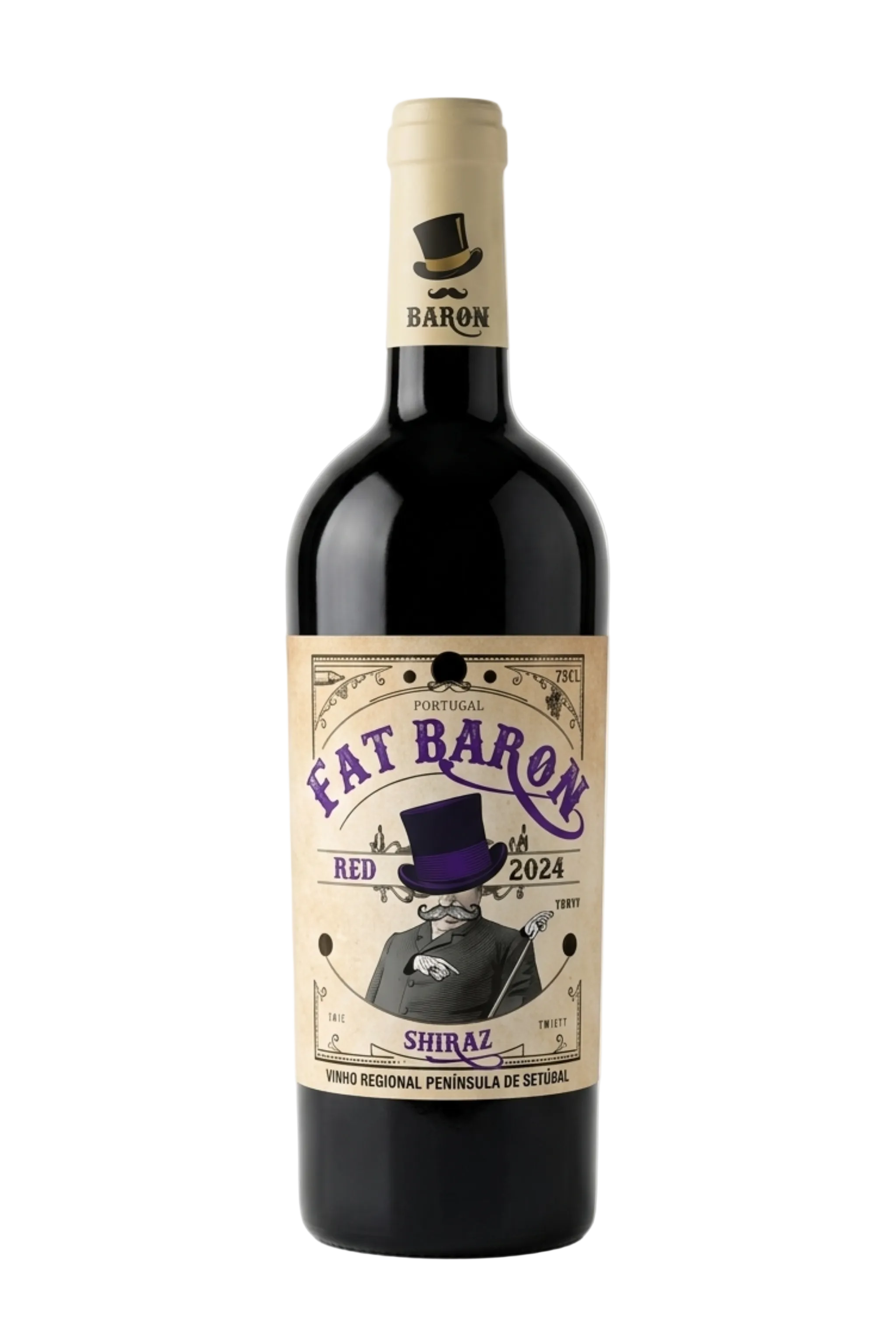 Fat Baron Shiraz Tinto 2024 – Vinho tinto da Península de Setúbal, 100% Shiraz, 75cl
