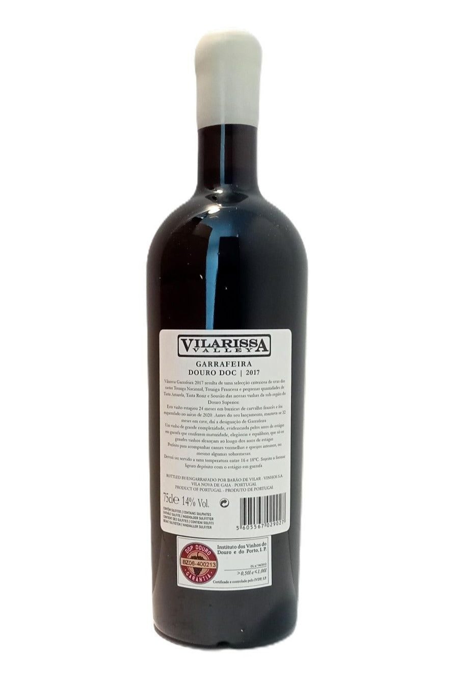Contra-rótulo Vilarissa Valley Garrafeira 2017
