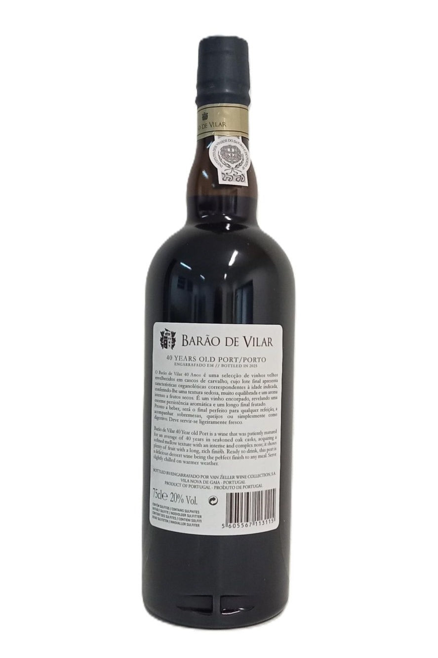Porto Tawny 40 Anos Barão de Vilar