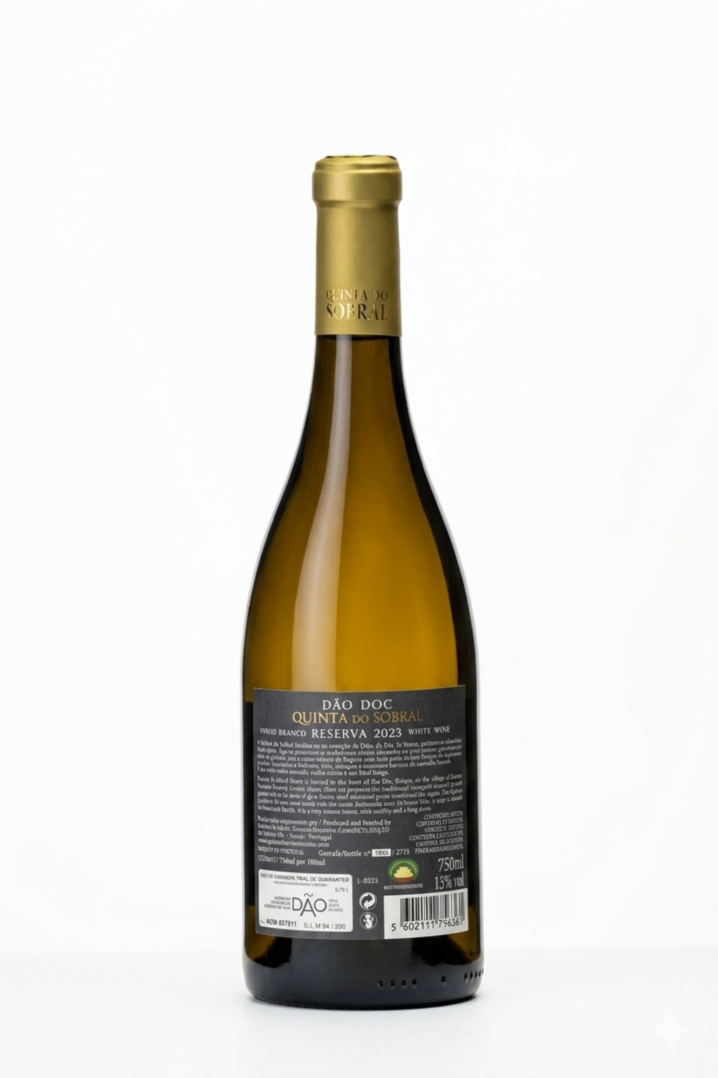 Quinta do Sobral Santar Reserva Branco 2023 — Detalhe do rótulo, Dão Reserva
