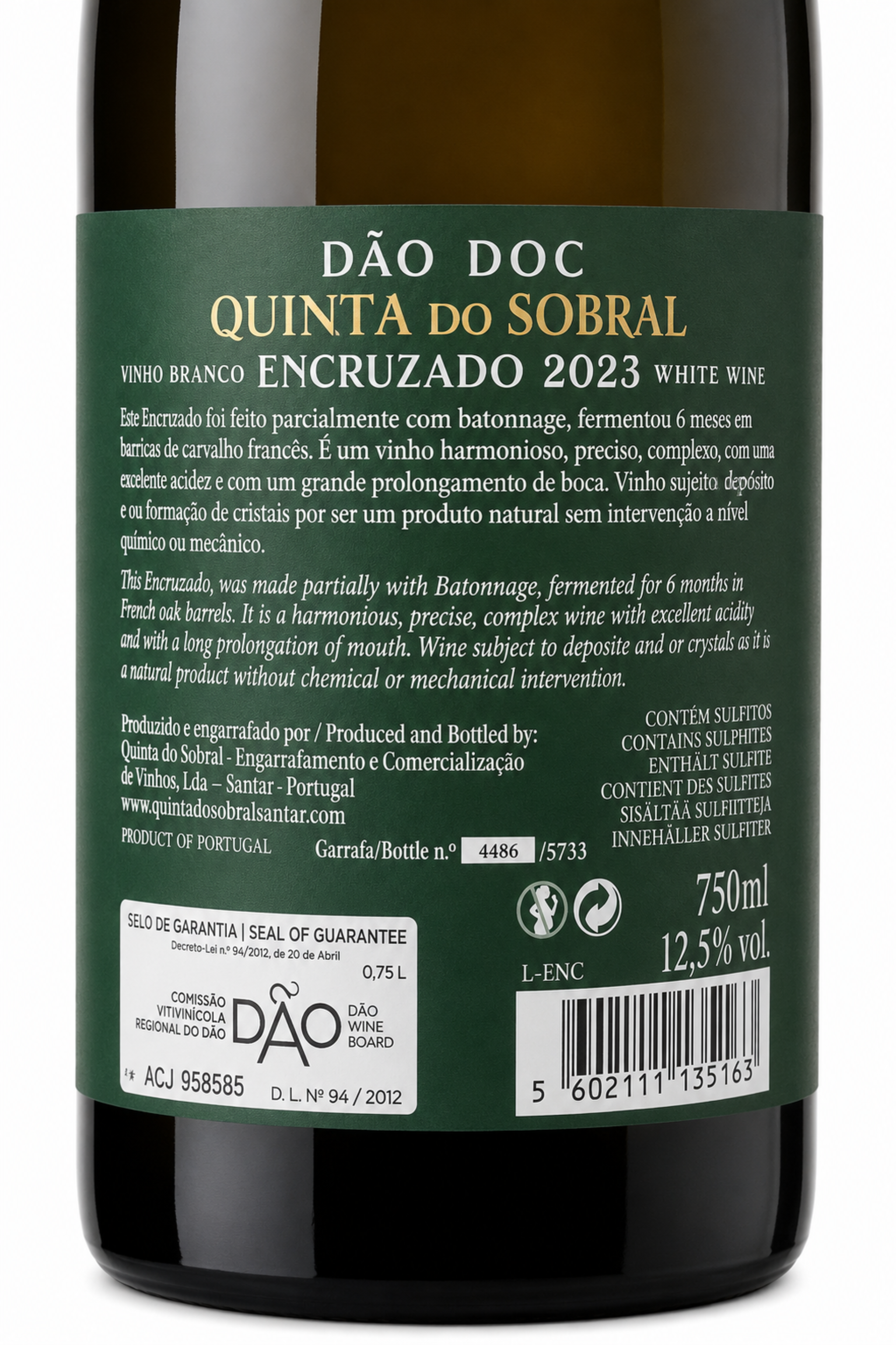Quinta do Sobral de Santar Encruzado Branco 2023