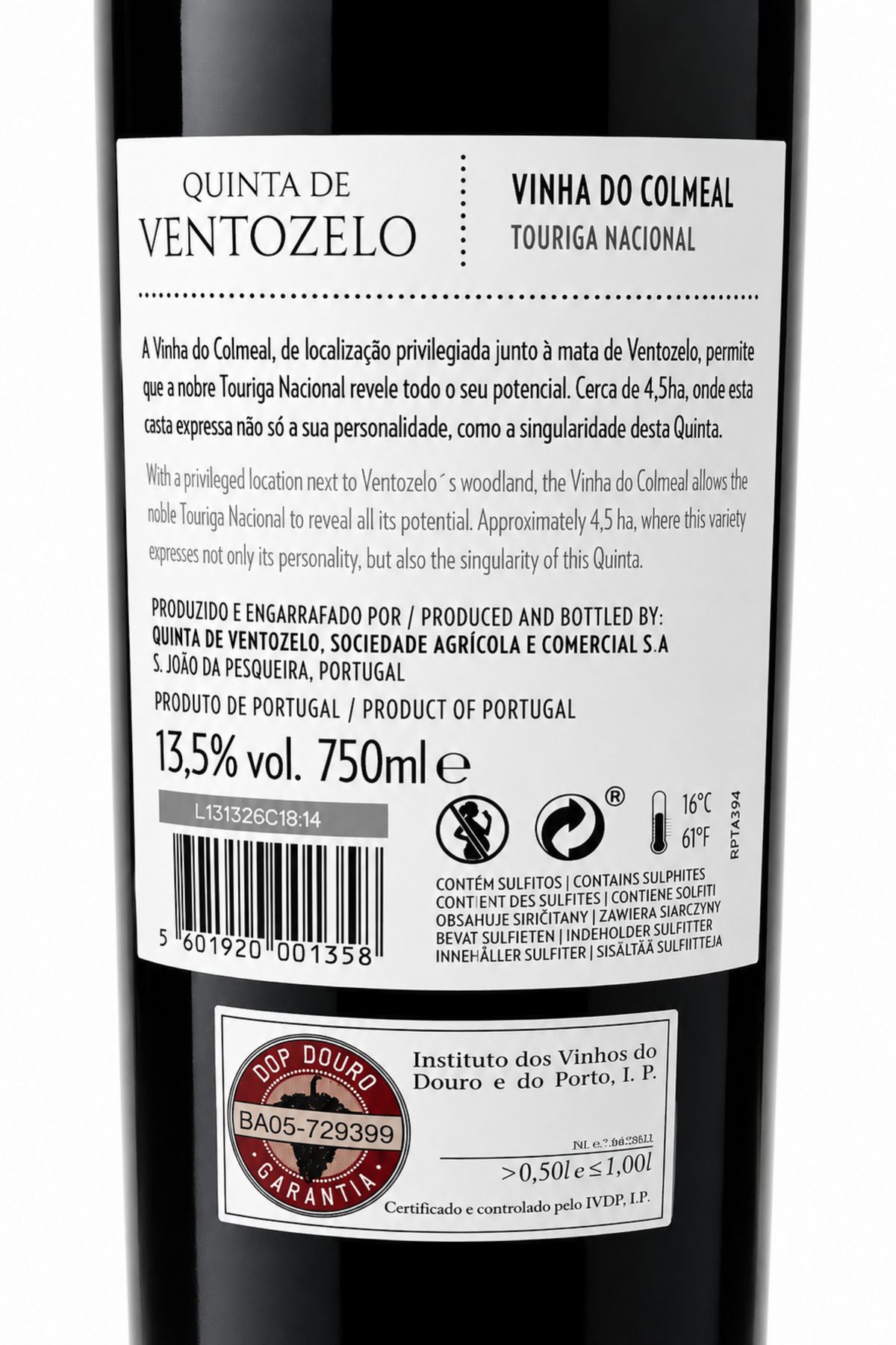 Quinta de Ventozelo Vinha do Colmeal Touriga Nacional 2019