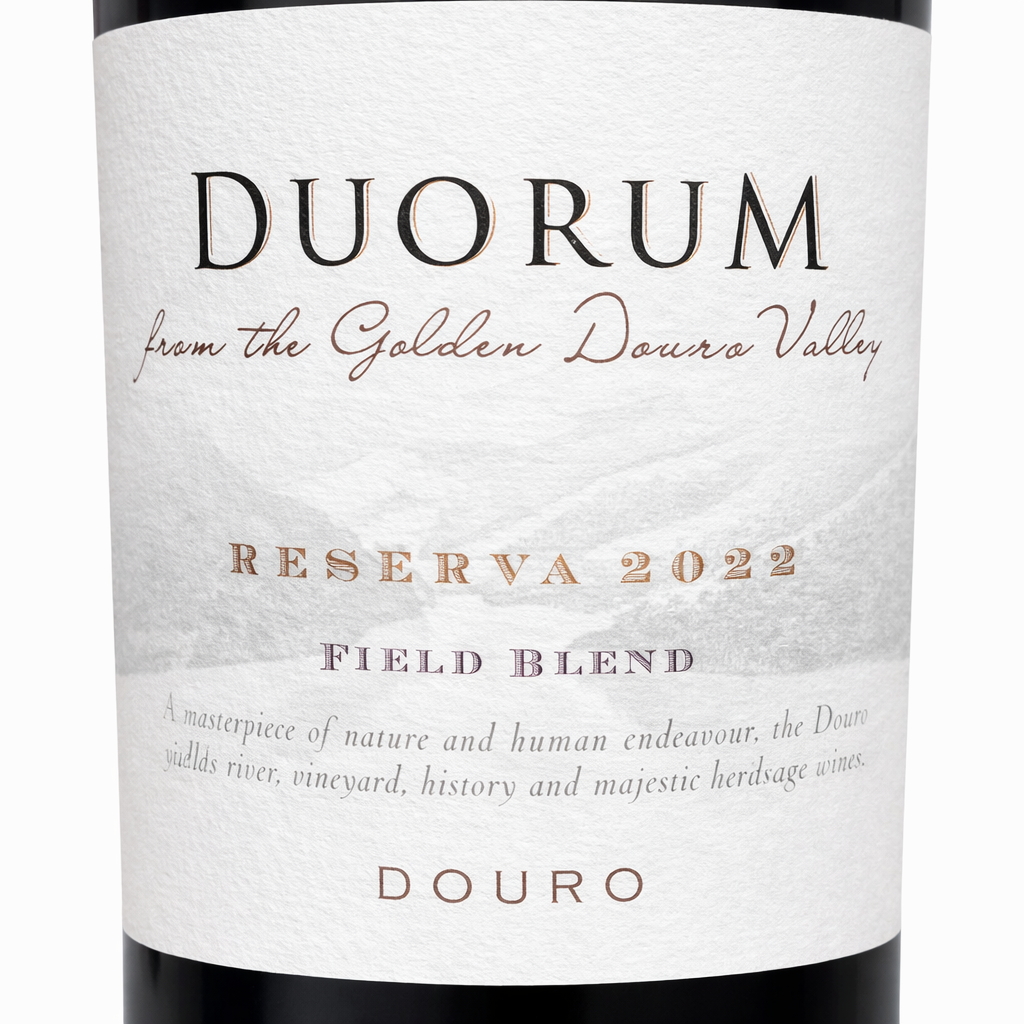 Rótulo Duorum Reserva 2022 Field Blend Douro DOC vinho tinto português
