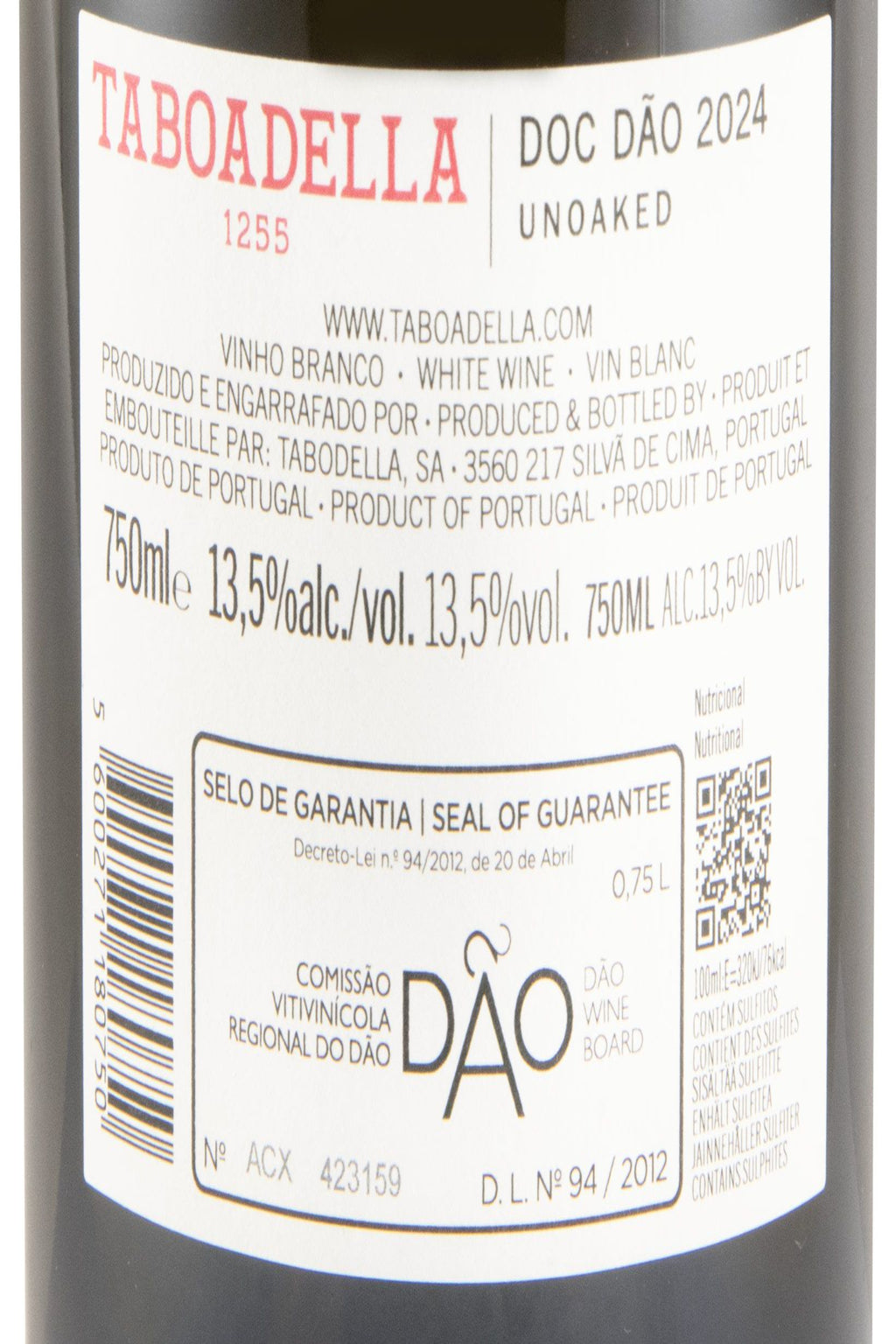 Taboadella Unoaked Branco 2024