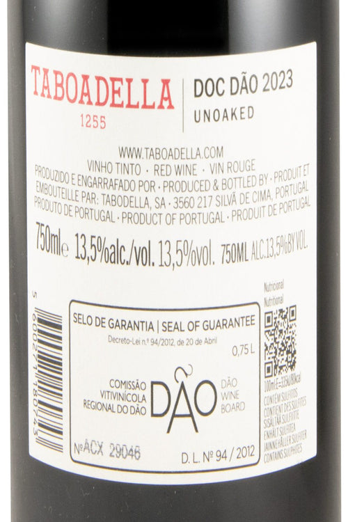 Taboadella Unoaked Tinto 2023