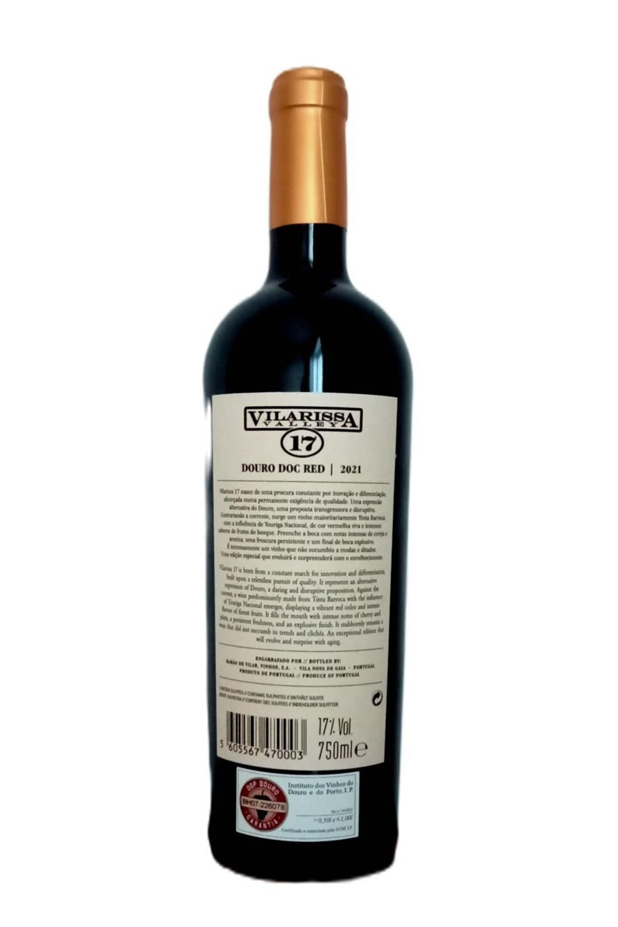 Contra-rótulo Vilarissa Valley 17% Red 2021

