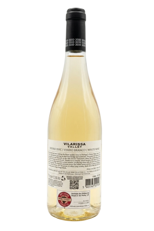 Contra-rótulo Vilarissa Valley Branco Douro DOC 2024 – Vinho Branco fresco, 12,5% vol., sem estágio em madeira
