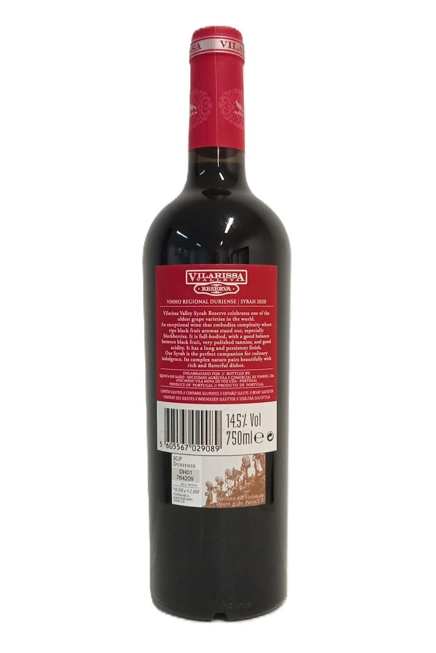 Contra-rótulo Vilarissa Valley Syrah 2020

