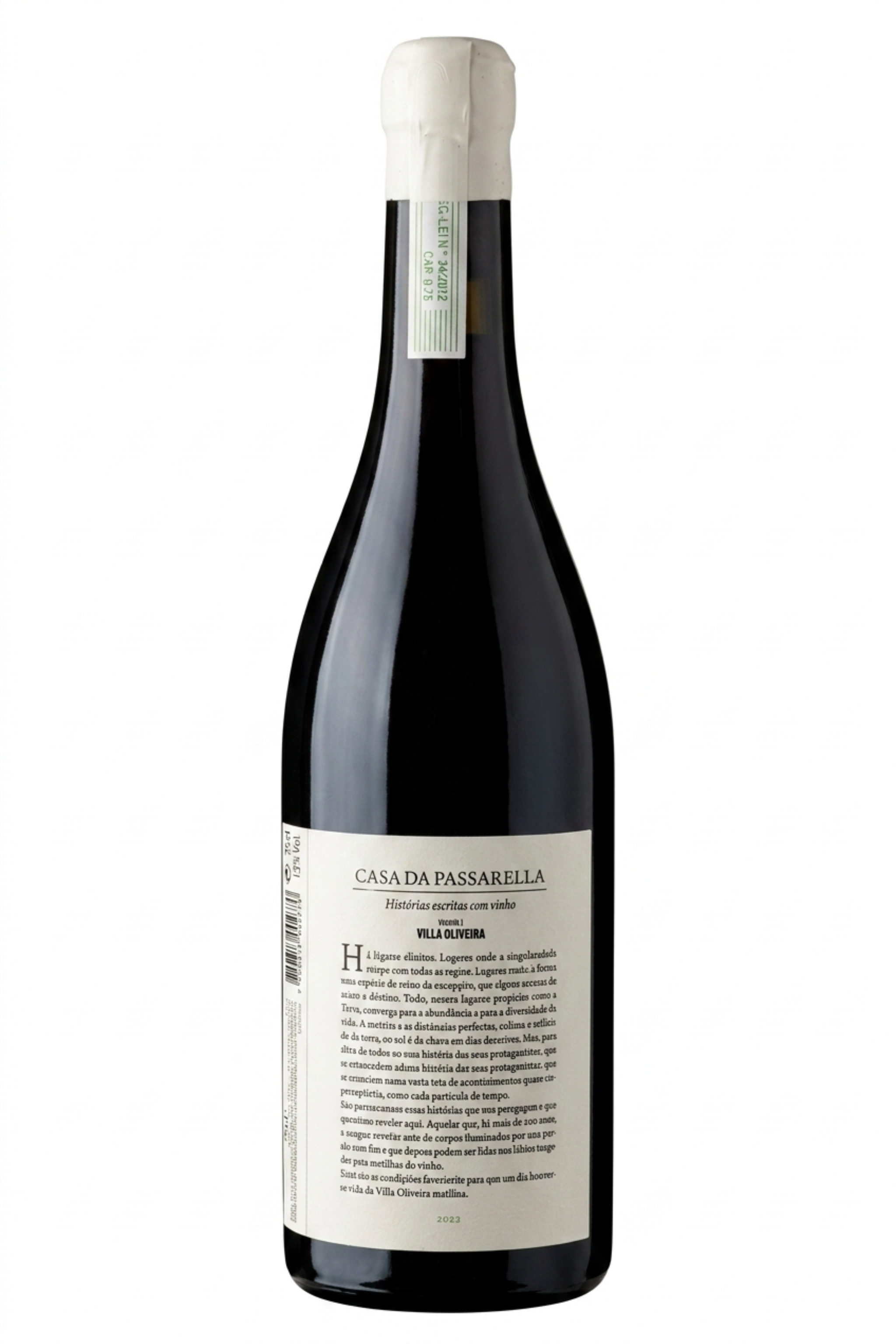 Contra-rótulo Villa Oliveira Encruzado 2022 – Ficha técnica e notas de prova, Dão DOC
