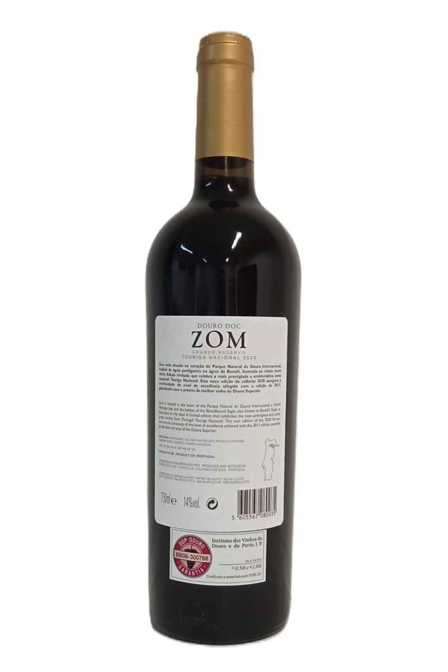 Contra-rótulo ZOM Touriga Nacional Grande Reserva 2020
